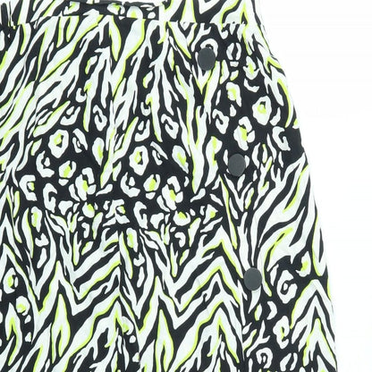 F&F Womens Multicoloured Animal Print  Flare Skirt Size 16  - stretch waistband