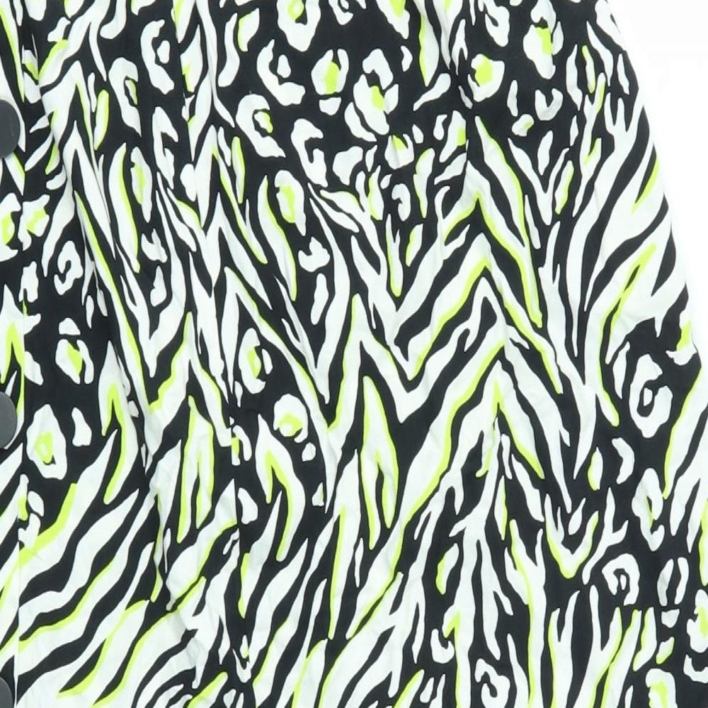 F&F Womens Multicoloured Animal Print  Flare Skirt Size 16  - stretch waistband