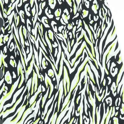 F&F Womens Multicoloured Animal Print  Flare Skirt Size 16  - stretch waistband