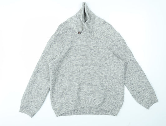 Mens UK Size M Debenhams Grey Pullover Sweatshirt
