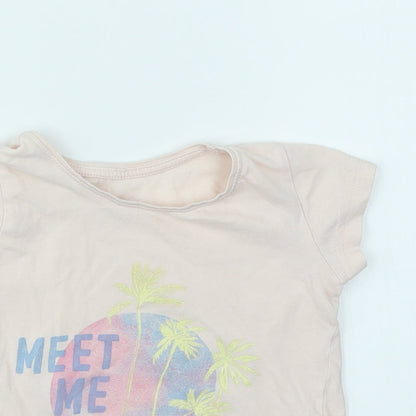 Yound Dimension Girls Pink   Basic T-Shirt Size 2-3 Years