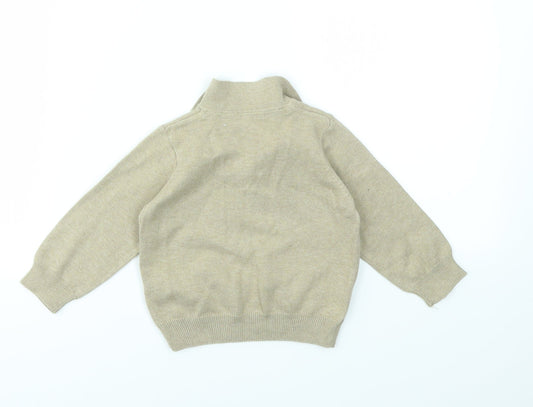 M Boys Beige   Pullover Jumper Size 9-12 Months