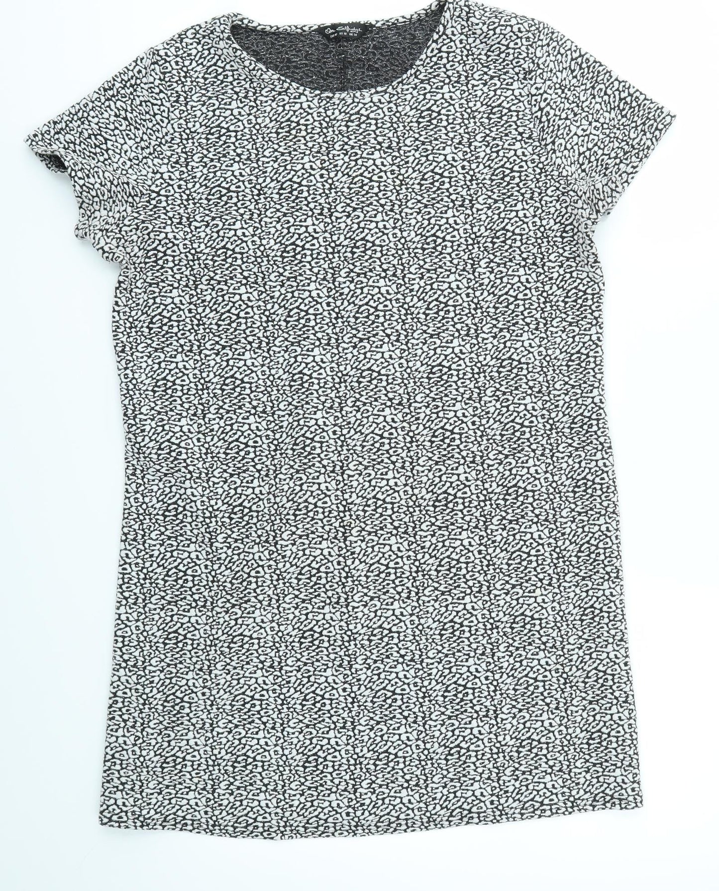 Miss Selfridge Womens Grey Geometric  Fit & Flare  Size 14