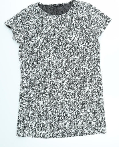 Miss Selfridge Womens Grey Geometric  Fit & Flare  Size 14