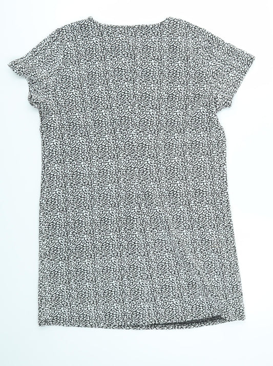 Miss Selfridge Womens Grey Geometric  Fit & Flare  Size 14