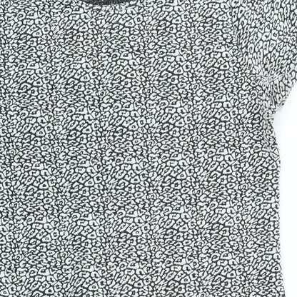 Miss Selfridge Womens Grey Geometric  Fit & Flare  Size 14