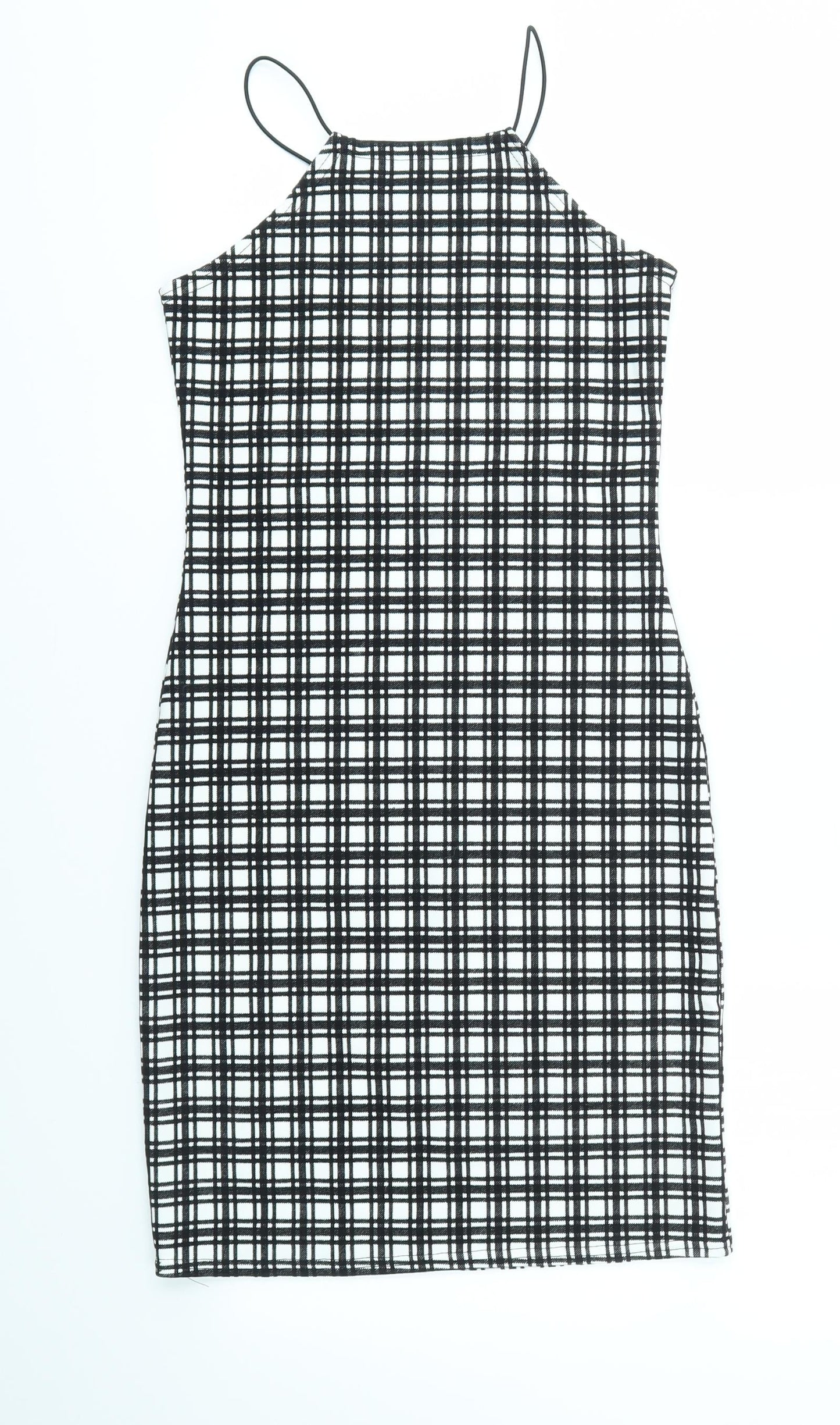 Boohoo Womens Multicoloured Check  Fit & Flare  Size 6