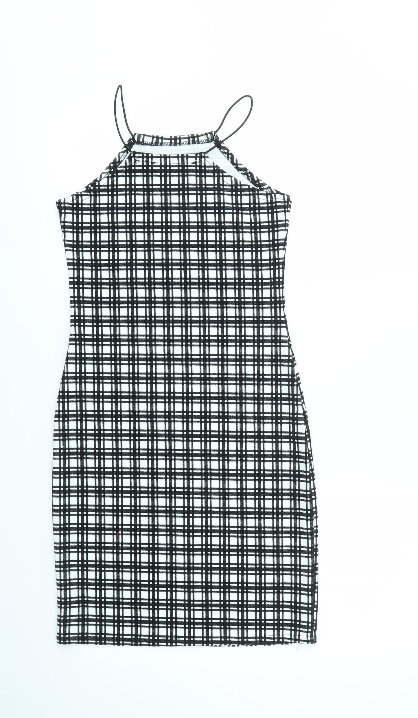 Boohoo Womens Multicoloured Check  Fit & Flare  Size 6