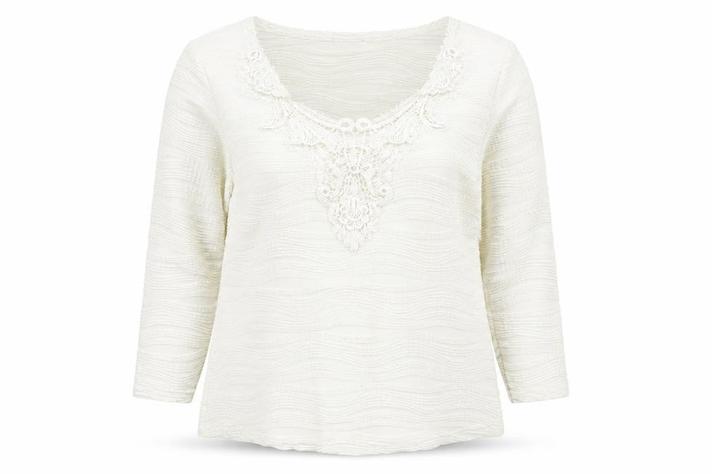 Womens UK Size 16 Together White Pullover Jumper