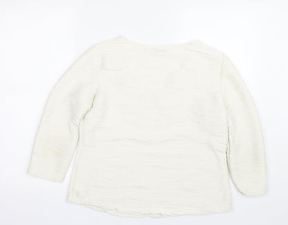 Womens UK Size 16 Together White Pullover Jumper