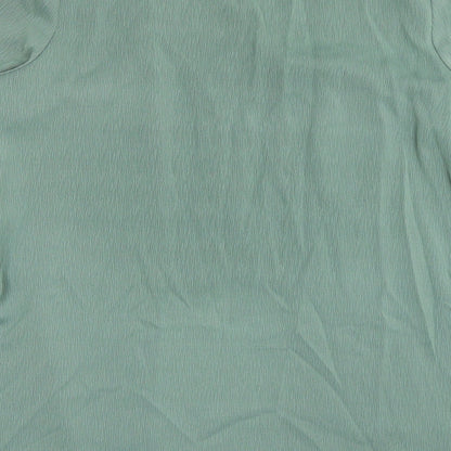 Womens UK Size 18 Ann Harvey Green Basic Button-Up