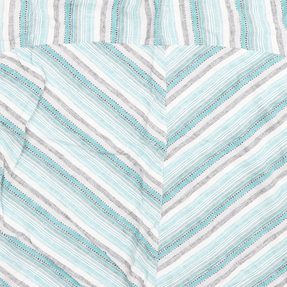 Bonmarché Womens Blue Striped  Flare Skirt Size 16