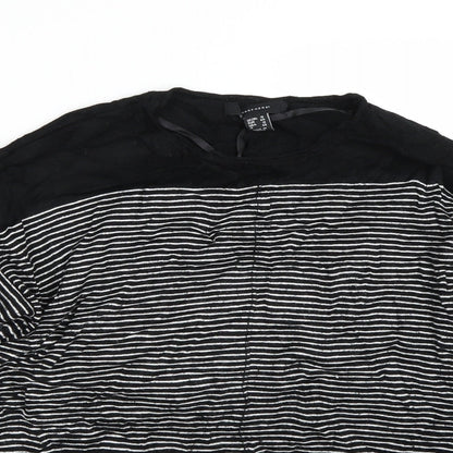 Primark Womens Black Striped  Pullover Jumper Size 16