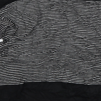 Primark Womens Black Striped  Pullover Jumper Size 16