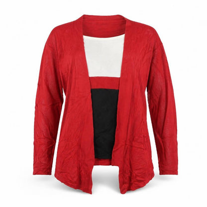Womens UK Size S Angelina Red Pullover Jumper