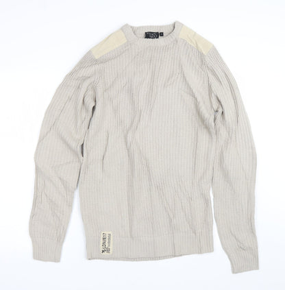 Blue Inc Mens Brown   Pullover Jumper Size S