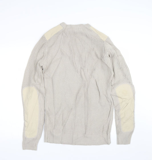 Blue Inc Mens Brown   Pullover Jumper Size S