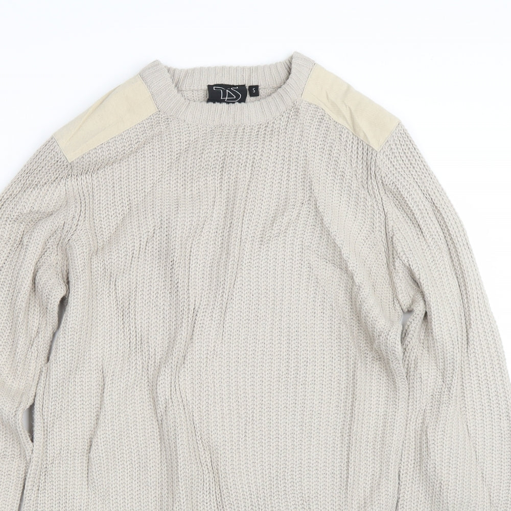 Blue Inc Mens Brown   Pullover Jumper Size S