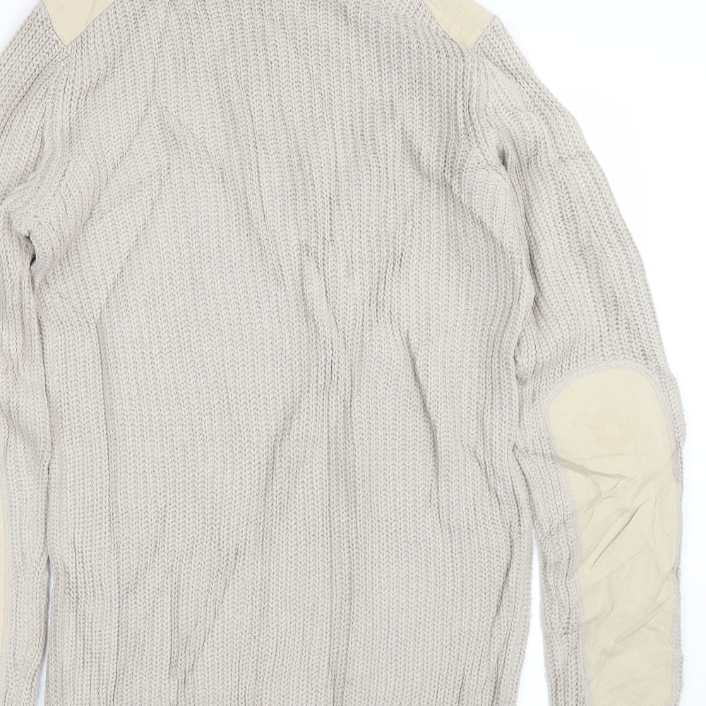 Blue Inc Mens Brown   Pullover Jumper Size S