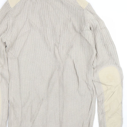 Blue Inc Mens Brown   Pullover Jumper Size S