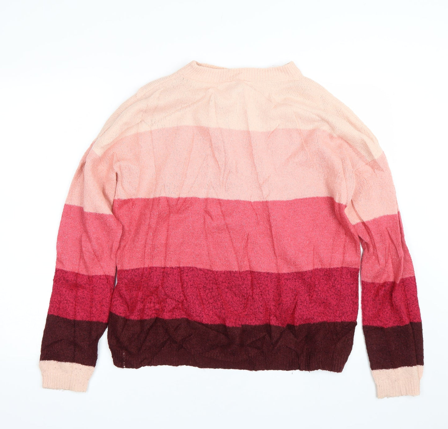 Womens UK Size M Peacocks Pink Pullover Jumper