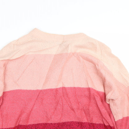 Womens UK Size M Peacocks Pink Pullover Jumper