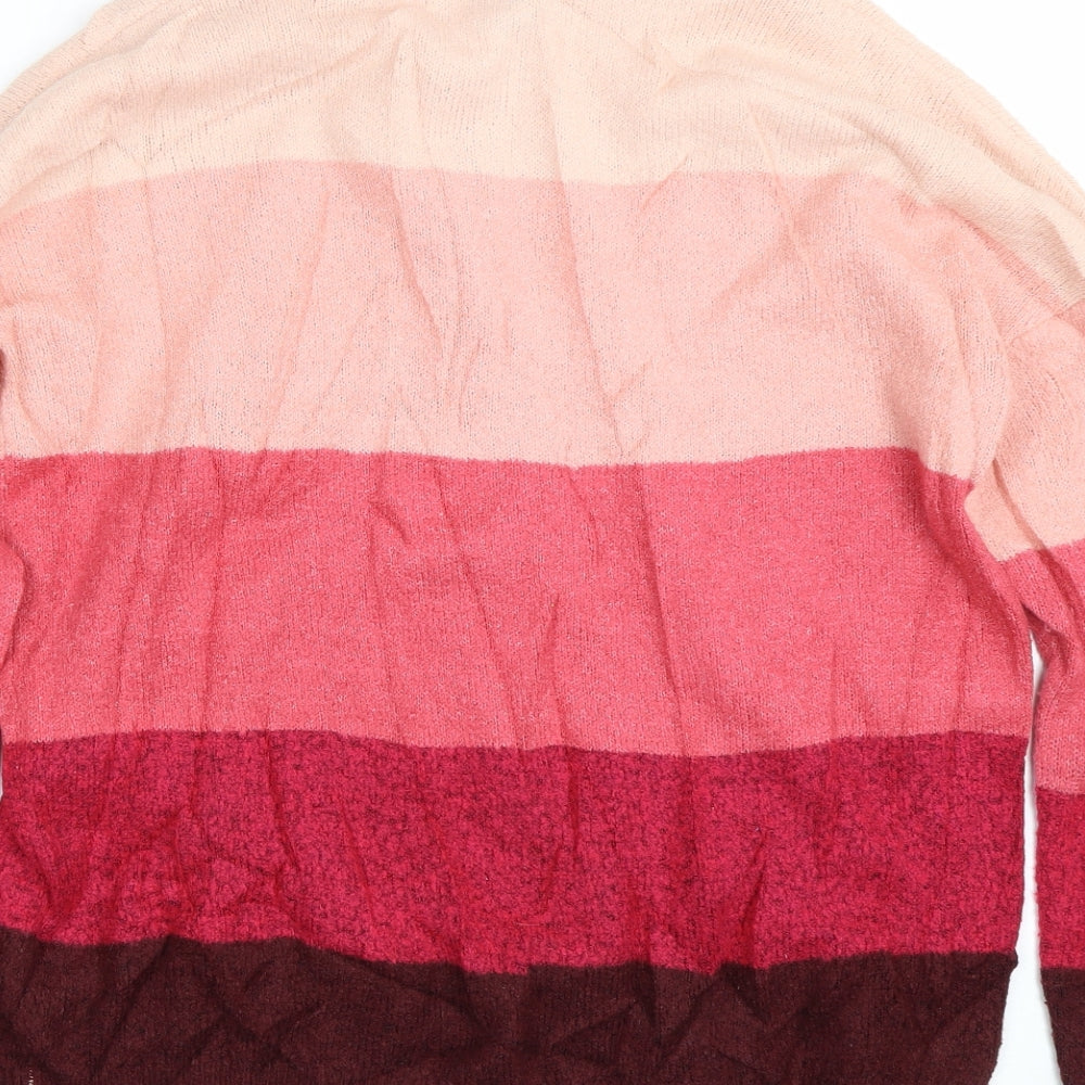 Womens UK Size M Peacocks Pink Pullover Jumper
