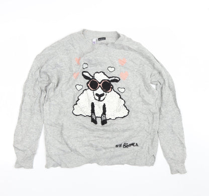 Will Bromex Womens Grey   Pullover Jumper Size 10