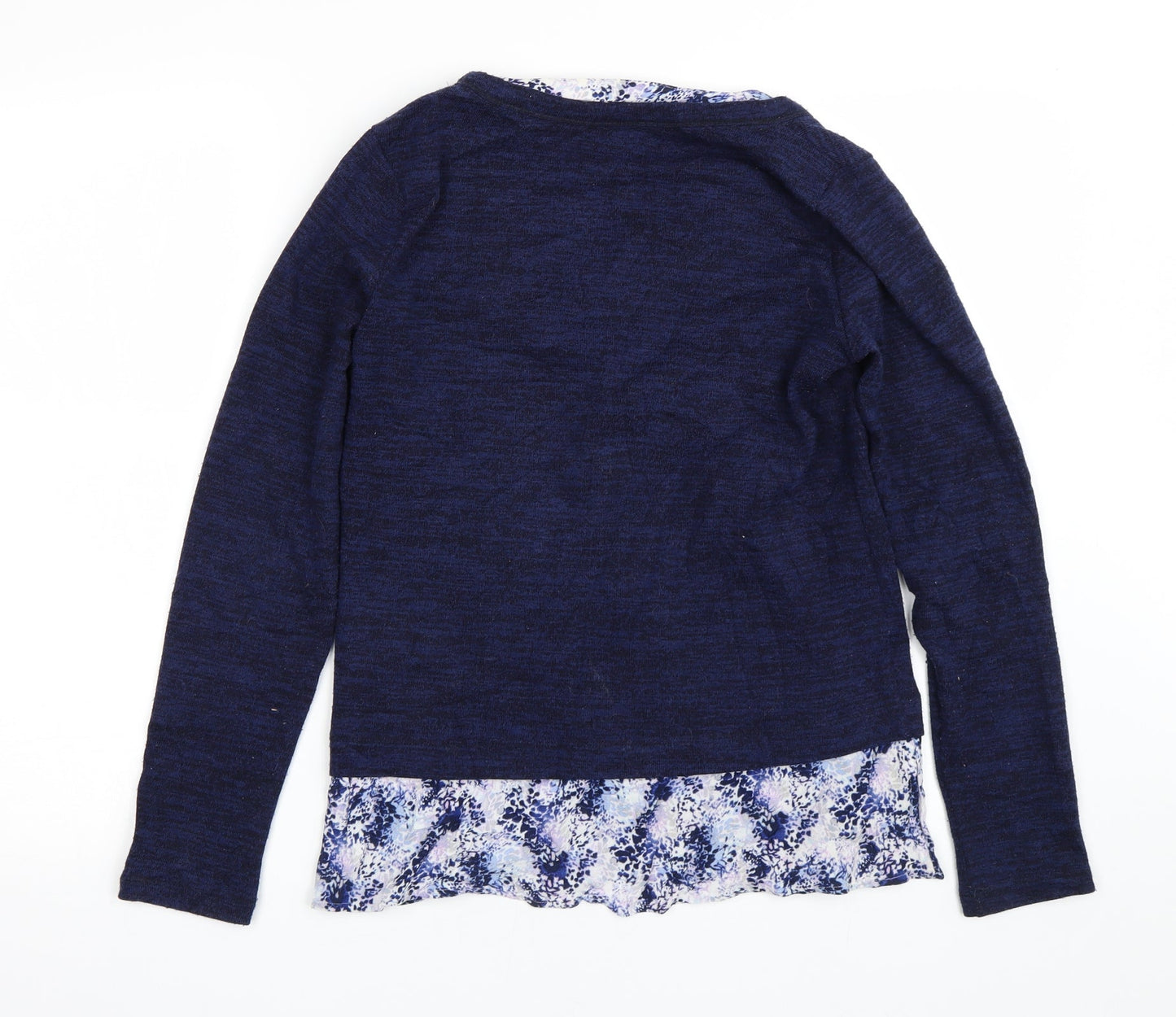 Womens UK Size 8 M&S Blue Pullover Jumper