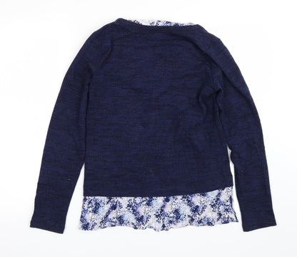 Womens UK Size 8 M&S Blue Pullover Jumper