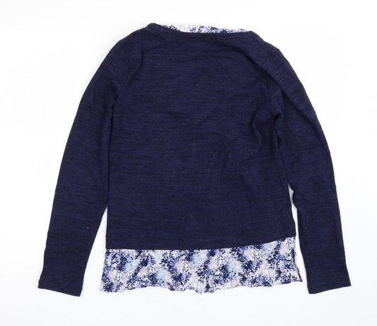 Womens UK Size 8 M&S Blue Pullover Jumper