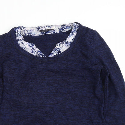 Womens UK Size 8 M&S Blue Pullover Jumper