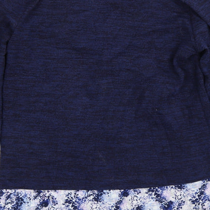 Womens UK Size 8 M&S Blue Pullover Jumper