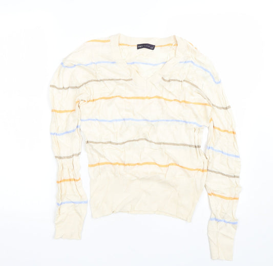 Womens UK Size S M&S Beige Pullover Jumper