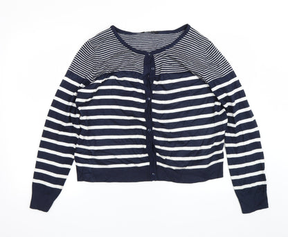 Womens UK Size M Miso Blue Cardigan Jumper