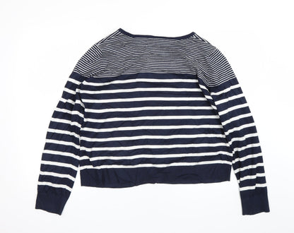 Womens UK Size M Miso Blue Cardigan Jumper