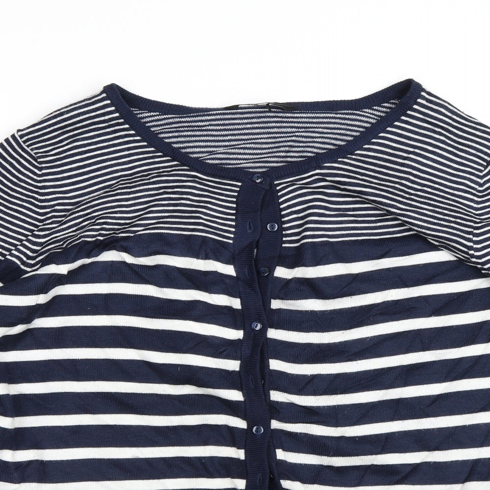 Womens UK Size M Miso Blue Cardigan Jumper
