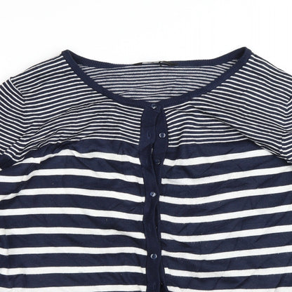 Womens UK Size M Miso Blue Cardigan Jumper