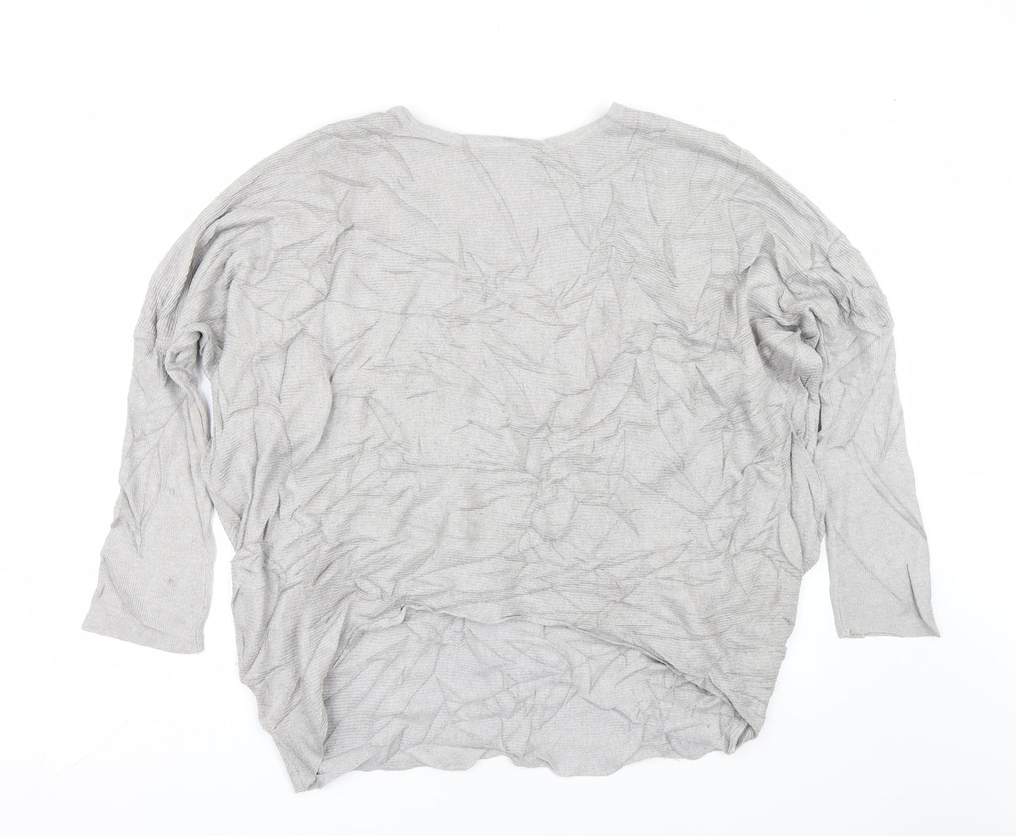 Womens UK Size One Size Studio Grey Basic T-Shirt