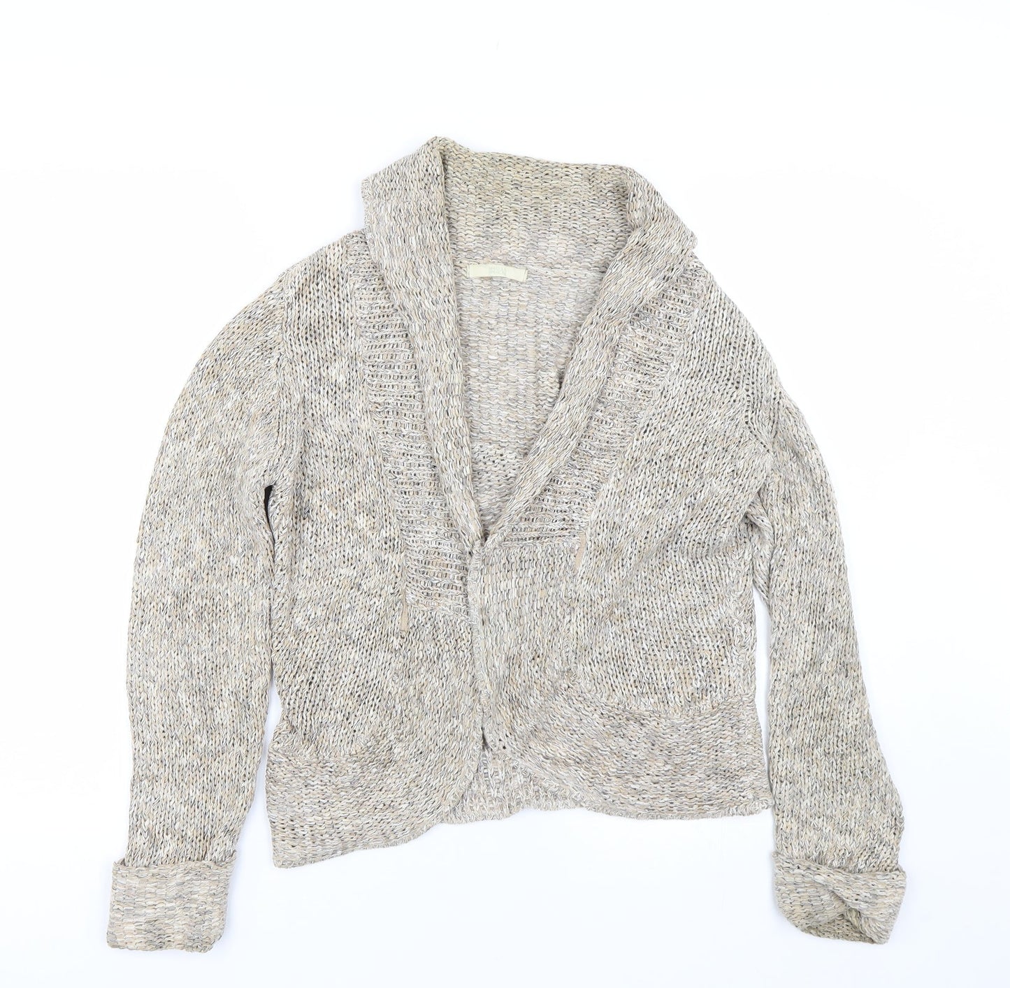 Womens UK Size 8 M&S Beige Cardigan Jumper