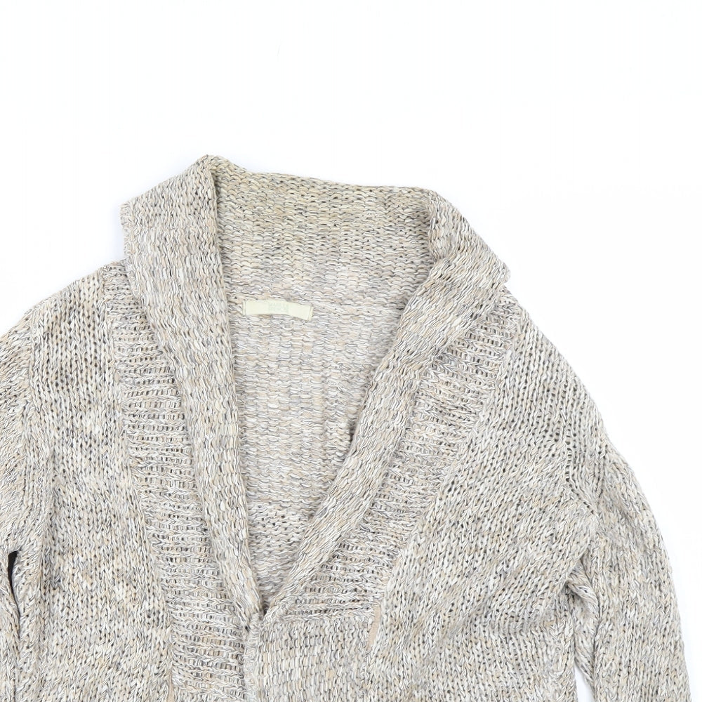 Womens UK Size 8 M&S Beige Cardigan Jumper