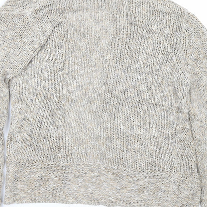 Womens UK Size 8 M&S Beige Cardigan Jumper