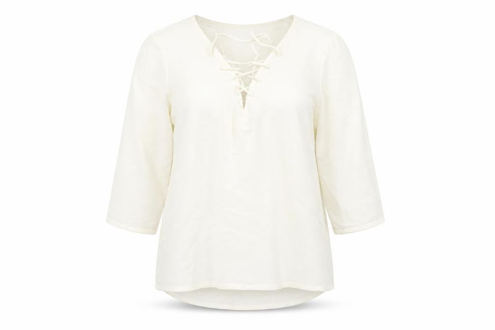Womens UK Size 14 R edition Beige Basic Blouse