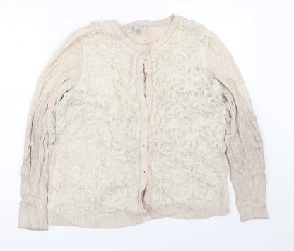 Womens UK Size 18 Per Una Brown Cardigan Jumper