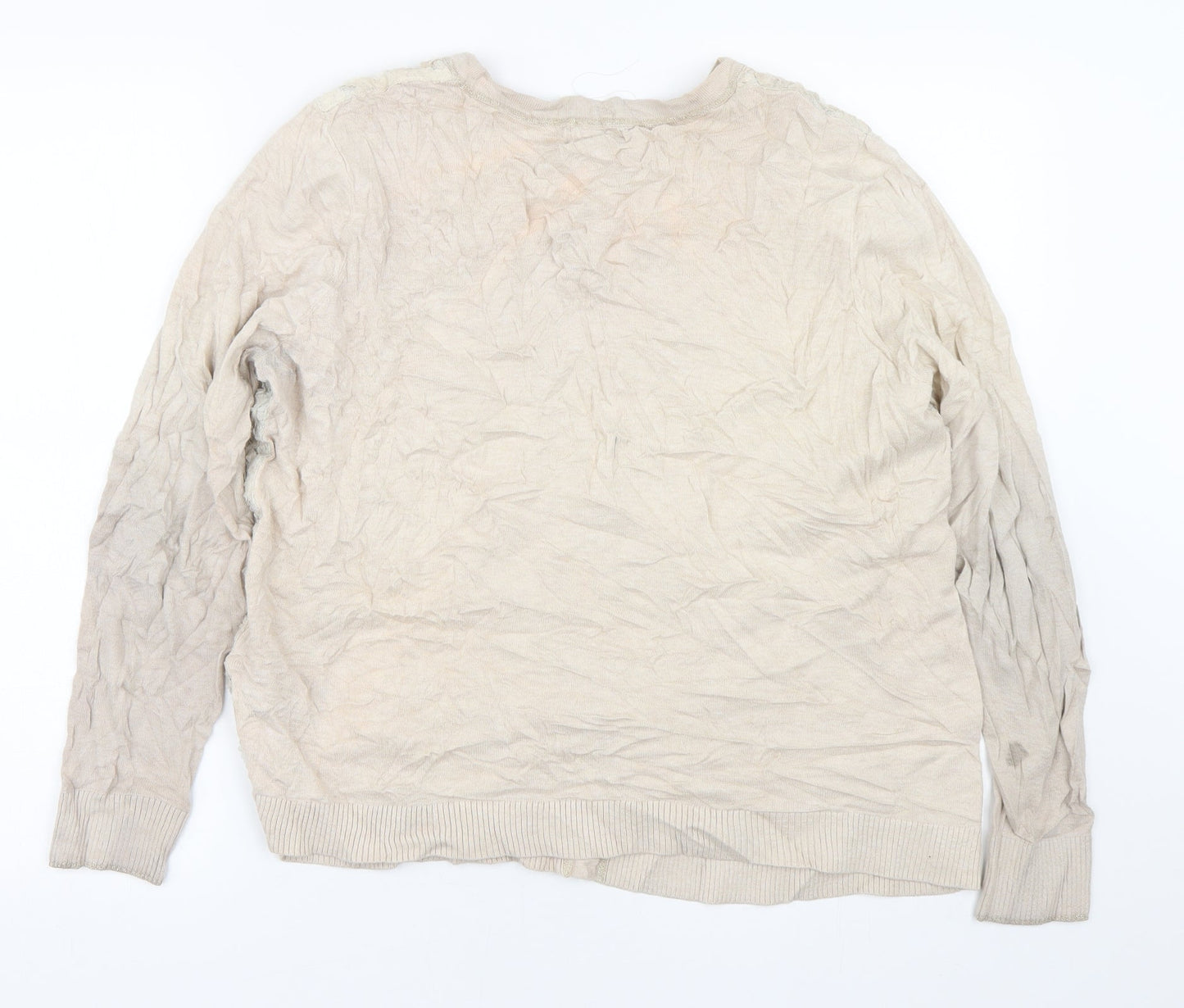 Womens UK Size 18 Per Una Brown Cardigan Jumper