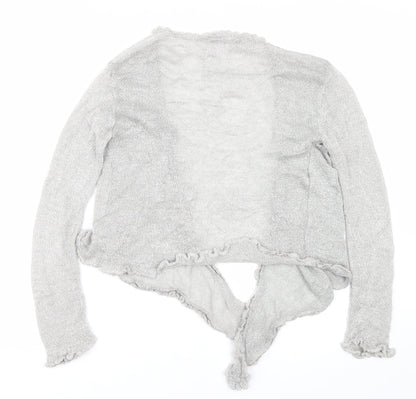 Womens UK Size L Alexandra Silver Cardigan Jumper