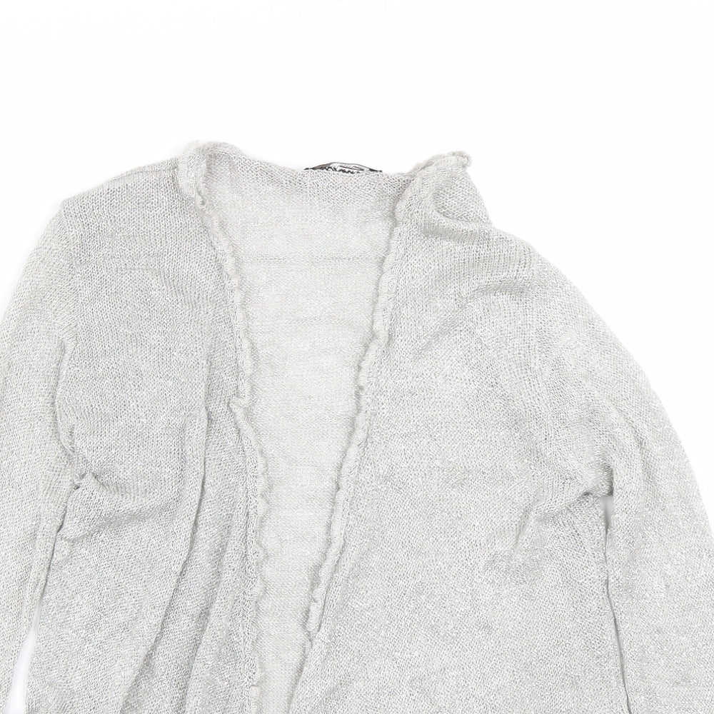 Womens UK Size L Alexandra Silver Cardigan Jumper
