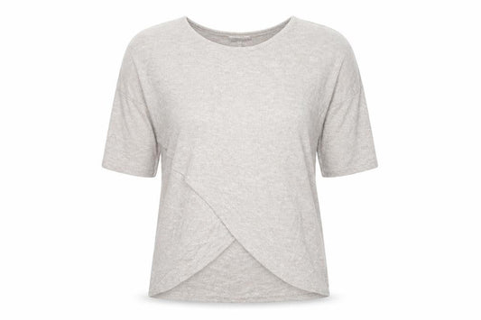 Womens UK Size 10 Apricot Beige Basic T-Shirt