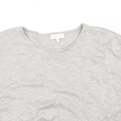 Womens UK Size 10 Apricot Beige Basic T-Shirt