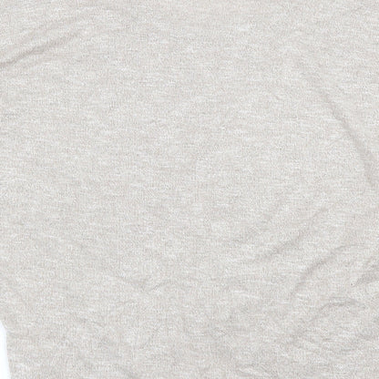 Womens UK Size 10 Apricot Beige Basic T-Shirt
